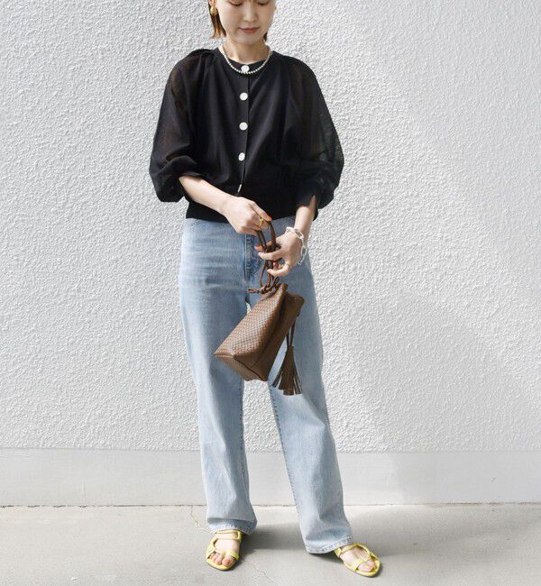 SHIPS for women「〈手洗い可能〉2WAY シアー カーディガン」|カーディガン|