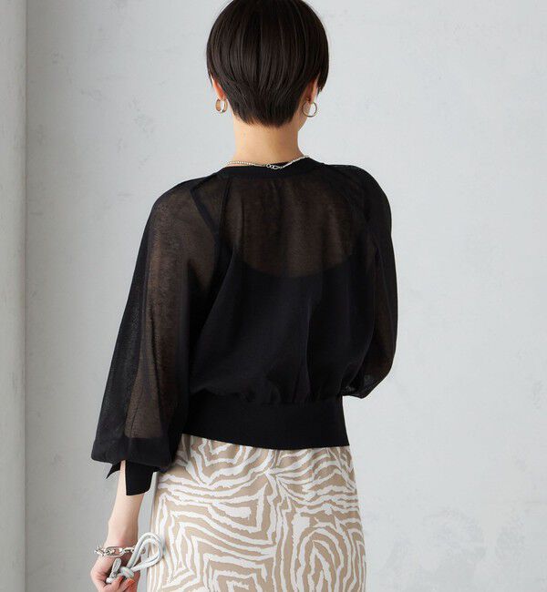 SHIPS for women「〈手洗い可能〉2WAY シアー カーディガン」|カーディガン|