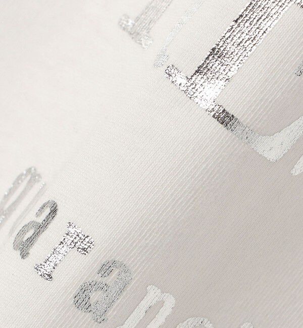 quaranciel「quaranciel:〈洗濯機可能〉クルーネック コットン ロゴ プリント TEE」|Tシャツ・カットソー|