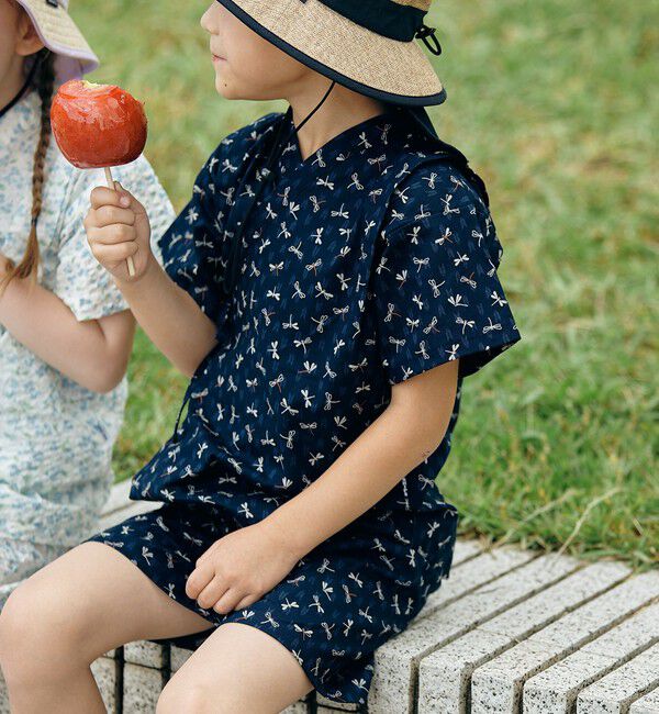 SHIPS KIDS「【WEB限定】SHIPS KIDS:100～130cm / 花柄/トンボ柄 甚平」|その他|