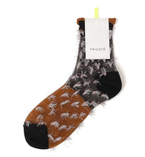 SHIPS for women「TRICOTE:ドット シャギー ソックス」|ソックス|ブラウン