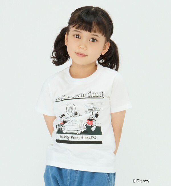 SHIPS Colors 「SHIPS Colors:ミッキーマウス デザイン Tシャツ(80～130cm)」|Tシャツ・カットソー|ホワイト
