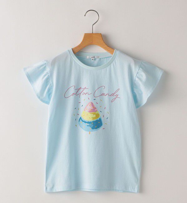 SHIPS KIDS「SHIPS KIDS:140～150cm / コットン キャンディ 半袖 TEE」|Tシャツ・カットソー|サックスブルー