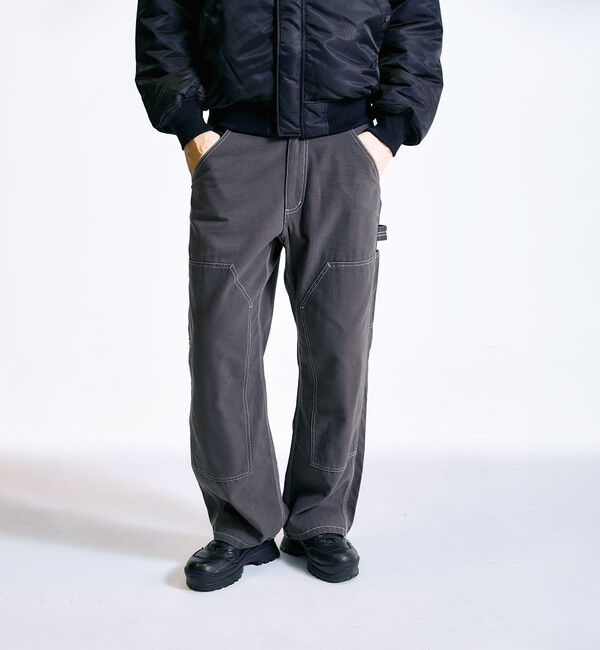 SHIPS「City Ambient Products: カラーステッチ ダブルニー ペインター パンツ」|その他|