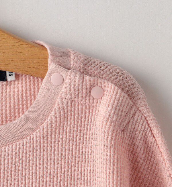 SHIPS KIDS「THYARD:80～90cm / ベビー ワッフル 長袖 TEE」|Tシャツ・カットソー|