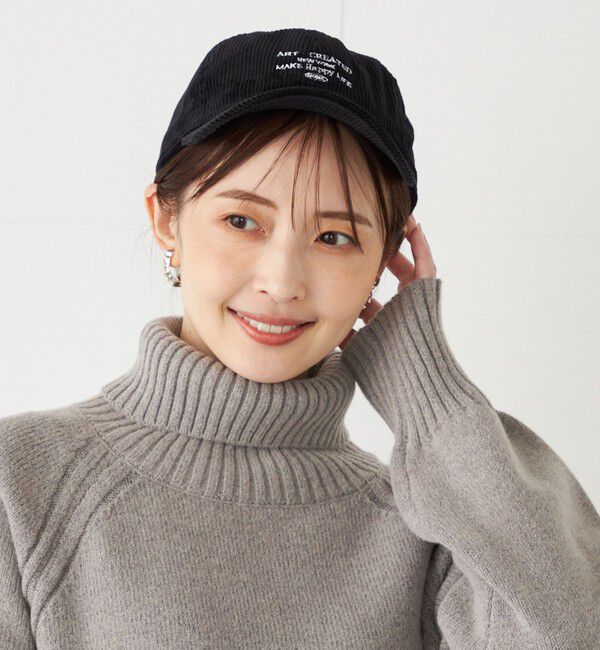 SHIPS Colors 「odds:コーデュロイ ロゴ キャップ」|キャップ・キャスケット|