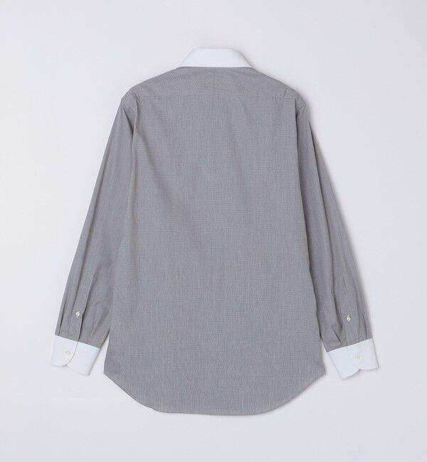 SHIPS「SHIPS: イージーアイロン チェック クレリック ワイドカラー シャツ」|シャツ・ブラウス|