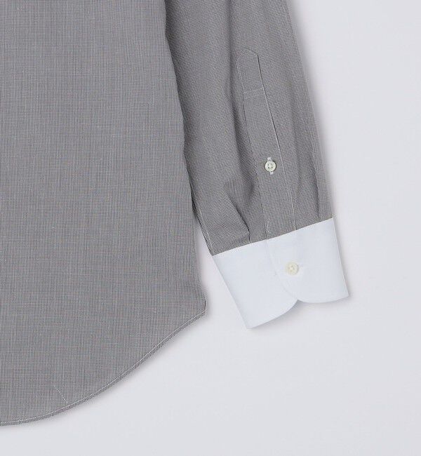 SHIPS「SHIPS: イージーアイロン チェック クレリック ワイドカラー シャツ」|シャツ・ブラウス|