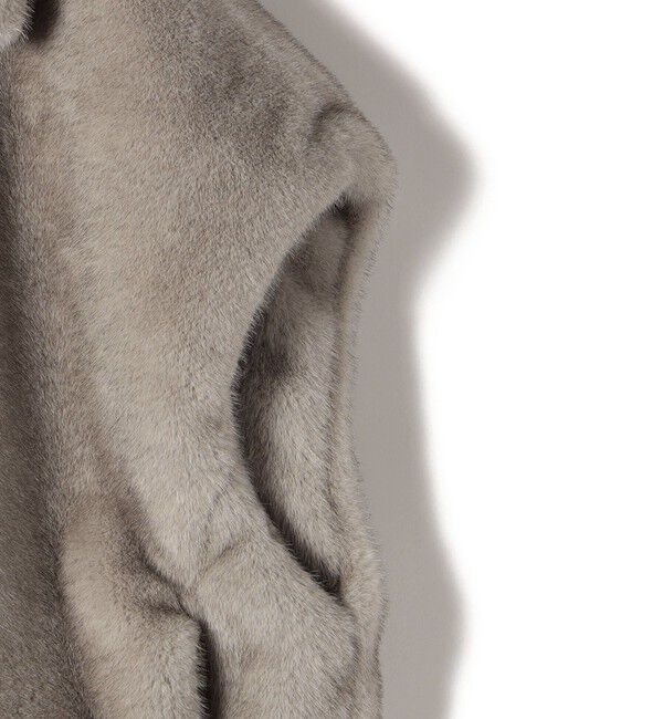 SHIPS for women「【WEB限定】グラデーション ファー ジップ ベスト」|その他|