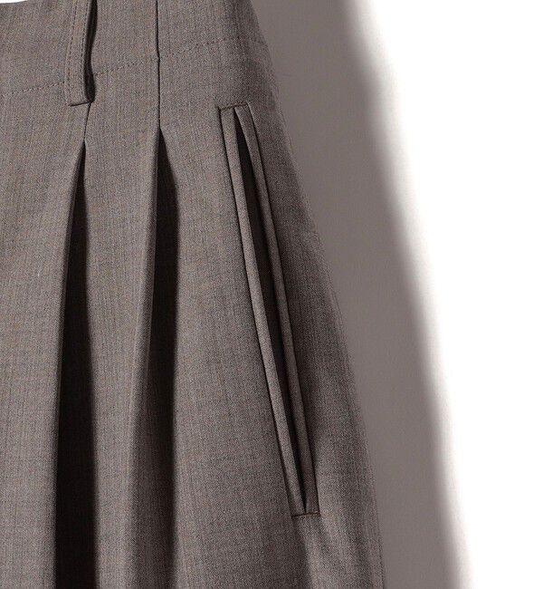 SHIPS for women「Wai＋:〈手洗い可能〉ウール混 2タック スラックス」|スラックス|