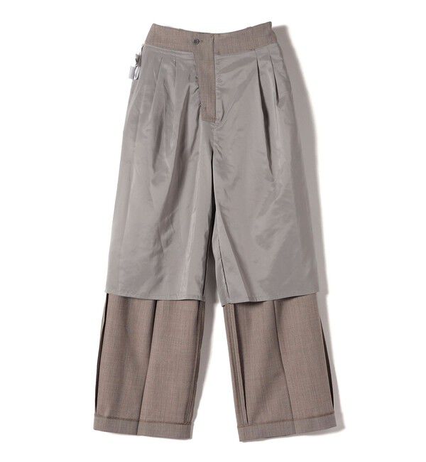 SHIPS for women「Wai＋:〈手洗い可能〉ウール混 2タック スラックス」|スラックス|