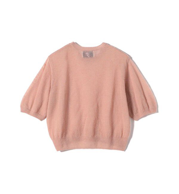 SHIPS for women「Wai＋:〈手洗い可能〉モヘヤブレンド 半袖 プルオーバー」|ニット・セーター|