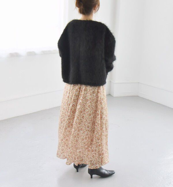 quaranciel「quaranciel :〈洗濯機可能〉TROUILLET フラワー プリント フレア スカート」|スカート|