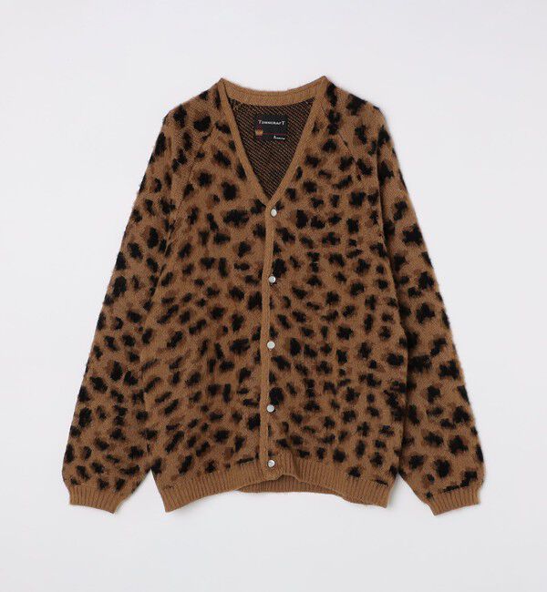 SHIPS「TOWNCRAFT:〈手洗い可能〉総柄 ラグランスリーブ シャギー ニット カーディガン」|カーディガン|