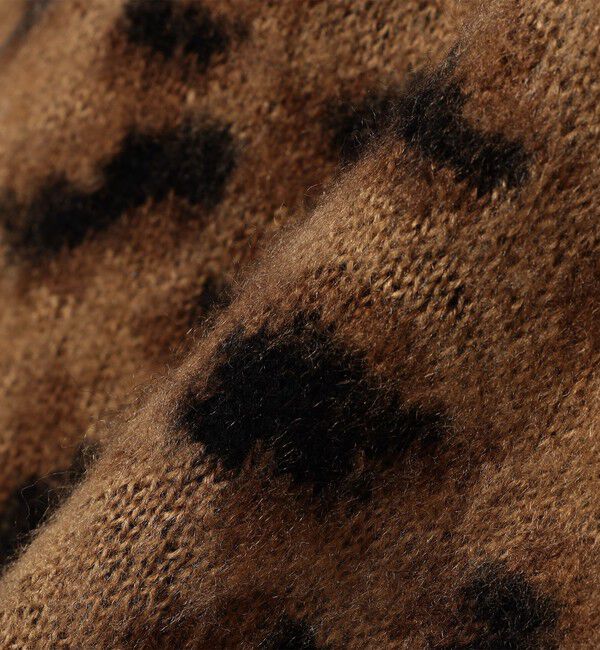 SHIPS「TOWNCRAFT:〈手洗い可能〉総柄 ラグランスリーブ シャギー ニット カーディガン」|カーディガン|