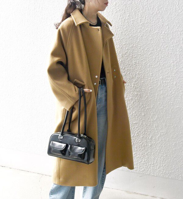 SHIPS any「SHIPS any: バルマカーン コクーン コート 25AW」|ステンカラーコート|