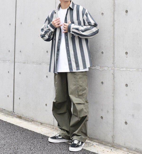 SHIPS any「【SHIPS any別注】sports wear: オーバーサイズ フランネル パターン プリント シャツ◇」|シャツ・ブラウス|