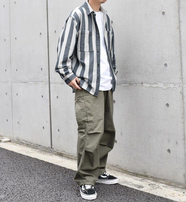 SHIPS any「【SHIPS any別注】sports wear: オーバーサイズ フランネル パターン プリント シャツ◇」|シャツ・ブラウス|