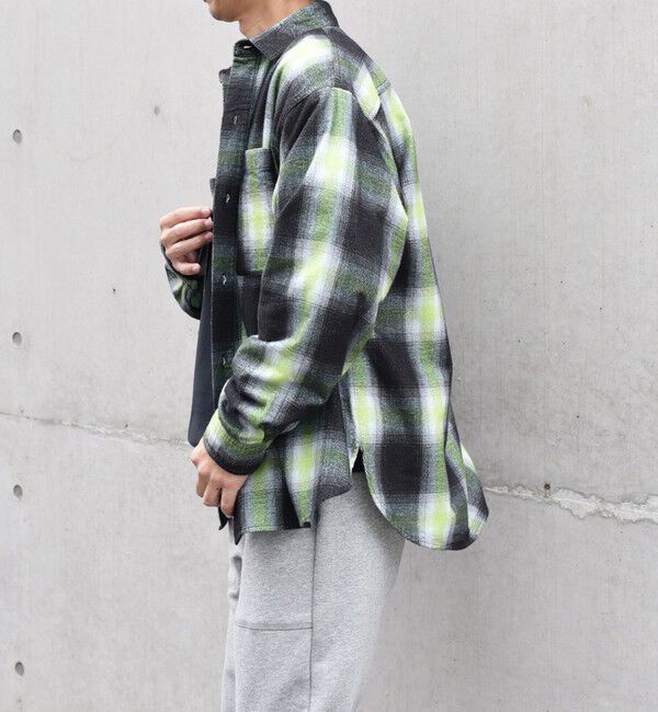 SHIPS any「【SHIPS any別注】sports wear: オーバーサイズ フランネル パターン プリント シャツ◇」|シャツ・ブラウス|