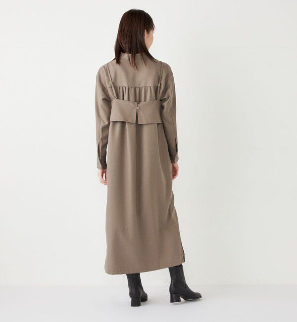 SHIPS Colors 「SHIPS Colors:〈洗濯機可能〉ビスチェ セット シャツ ワンピース」|ワンピース|