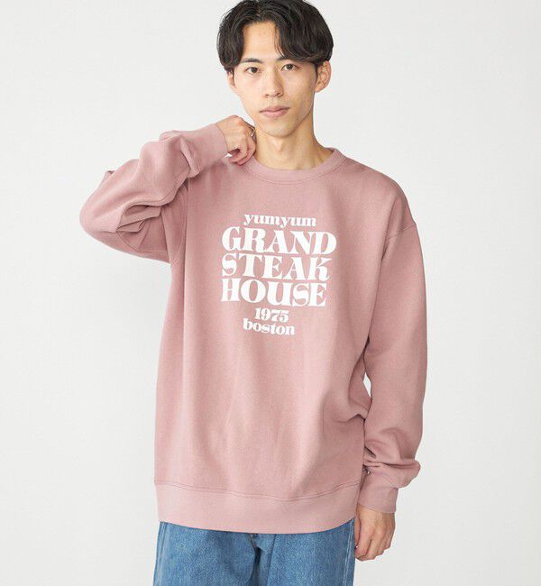 SHIPS「SHIPS: コットン ポリエステル プリント ライト クルーネック スウェット」|スウェット・ジャージ|