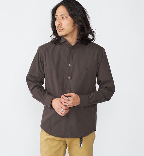 SHIPS「【WEB限定】SHIPS: 防シワ・吸水速乾 Drymix(R)タイプライターセミワイドカラーシャツ」|シャツ・ブラウス|