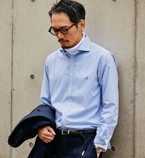 SHIPS「【WEB限定】SHIPS: 防シワ・吸水速乾 Drymix(R)タイプライターセミワイドカラーシャツ」|シャツ・ブラウス|