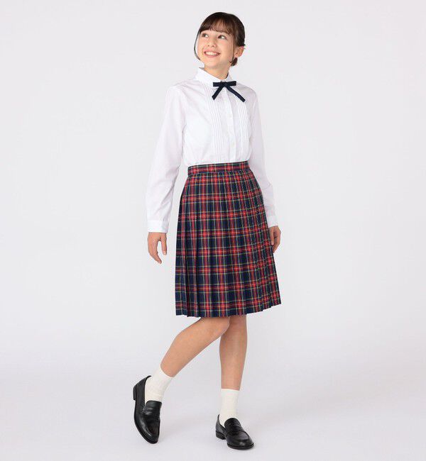 SHIPS KIDS「SHIPS KIDS:140～160cm / ピンタック ブラウス」|シャツ・ブラウス|