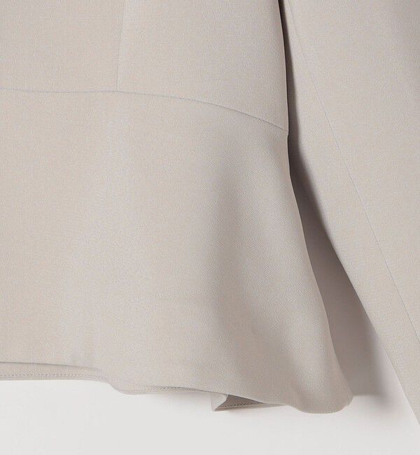 SHIPS any「《追加予約》SHIPS any:〈洗濯機可能〉ダブルクロス  ペプラム ノーカラー ジャケット［NAVY BLUE］」|ノーカラージャケット|