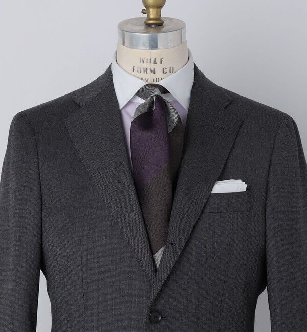 SHIPS「SHIPS: シルク ヘリンボーン ワイド ストライプ ネクタイ」|ネクタイ・蝶ネクタイ|