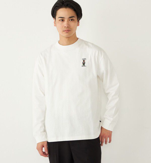 SHIPS Colors 「SHIPS Colors:TeddyBear(R) ワンポイント ロングスリーブ Tシャツ◇」|Tシャツ・カットソー|オフホワイト