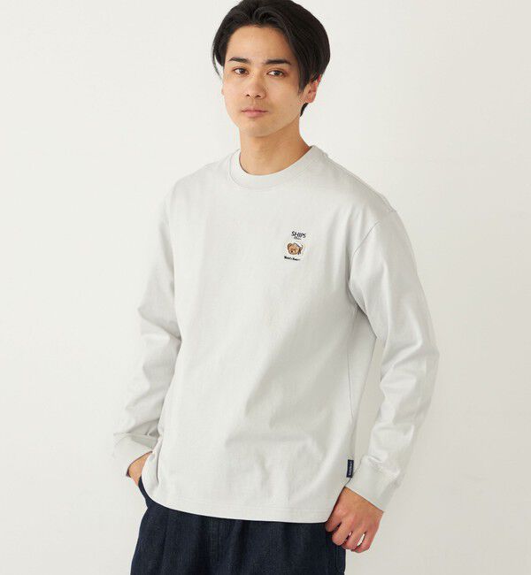 SHIPS Colors 「SHIPS Colors:TeddyBear(R) ワンポイント ロングスリーブ Tシャツ◇」|Tシャツ・カットソー|