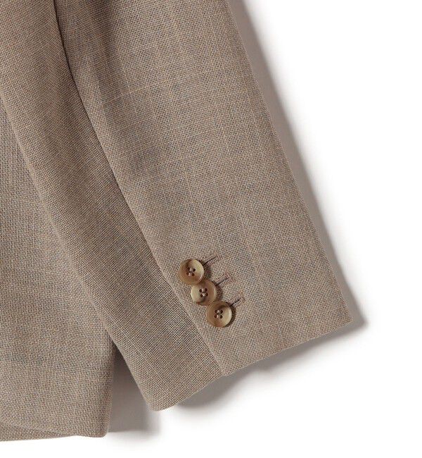 SHIPS for women「〈手洗い可能〉Asami 麻調合繊 カラーレス ジャケット」|ノーカラージャケット|