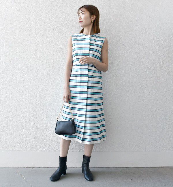 SHIPS any「SHIPS any:キャンバス ボーダー ジレ ワンピース」|ワンピース|