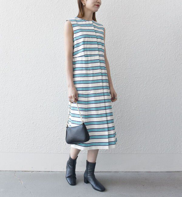 SHIPS any「SHIPS any:キャンバス ボーダー ジレ ワンピース」|ワンピース|