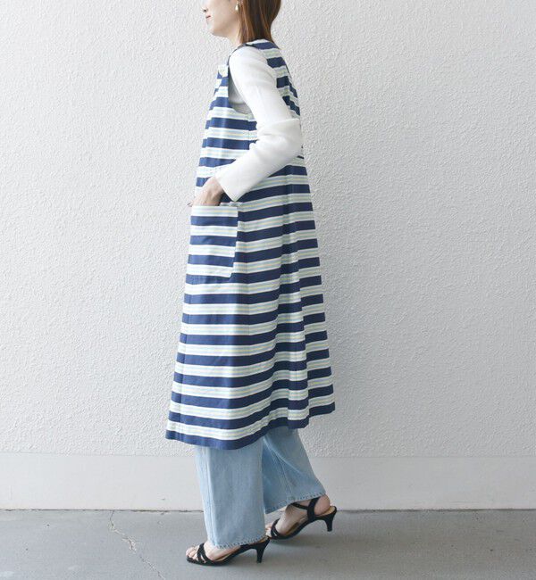 SHIPS any「SHIPS any:キャンバス ボーダー ジレ ワンピース」|ワンピース|