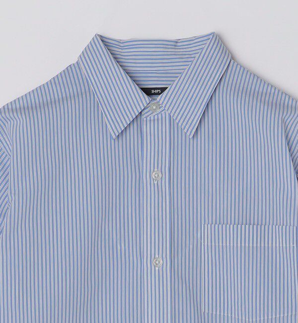 SHIPS「SHIPS: レギュラーカラー エアリー コットン ロングスリーブ シャツ」|シャツ・ブラウス|
