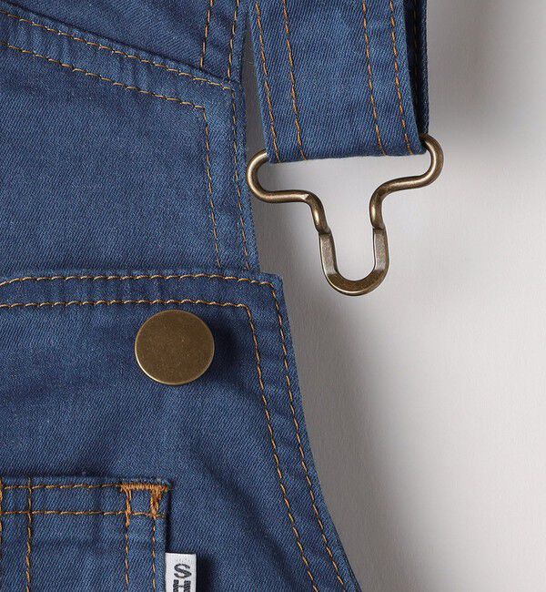 SHIPS KIDS「SHIPS KIDS:140～150cm / デニム オーバーオール スカート」|ジャンパースカート|