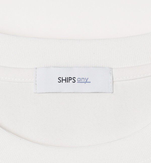 SHIPS any「SHIPS any:〈撥水加工〉Teflon EcoElite(TM) 刺繍 バックプリント ロゴ Tシャツ◇」|Tシャツ・カットソー|