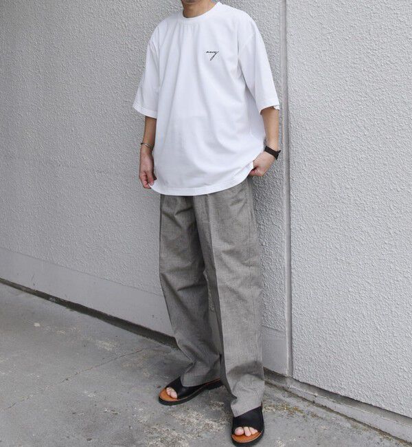 SHIPS any「SHIPS any:〈撥水加工〉Teflon EcoElite(TM) 刺繍 バックプリント ロゴ Tシャツ◇」|Tシャツ・カットソー|