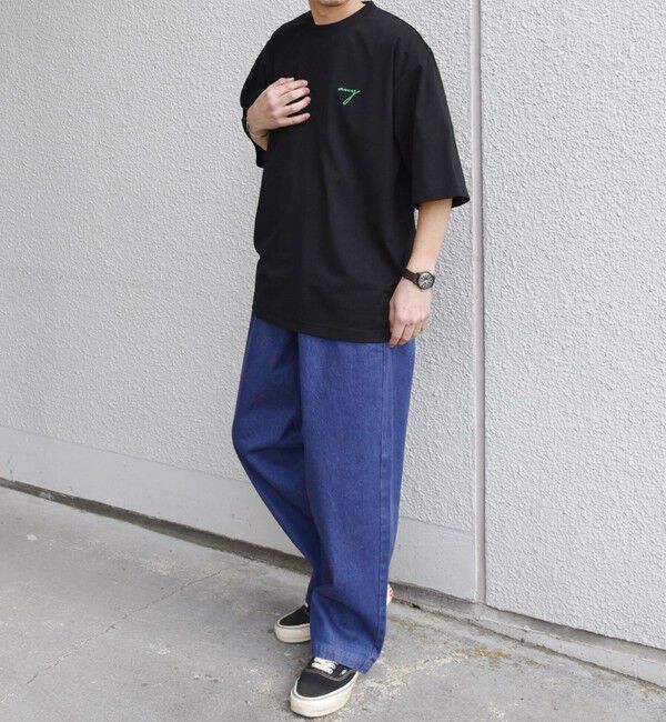 SHIPS any「SHIPS any:〈撥水加工〉Teflon EcoElite(TM) 刺繍 バックプリント ロゴ Tシャツ◇」|Tシャツ・カットソー|