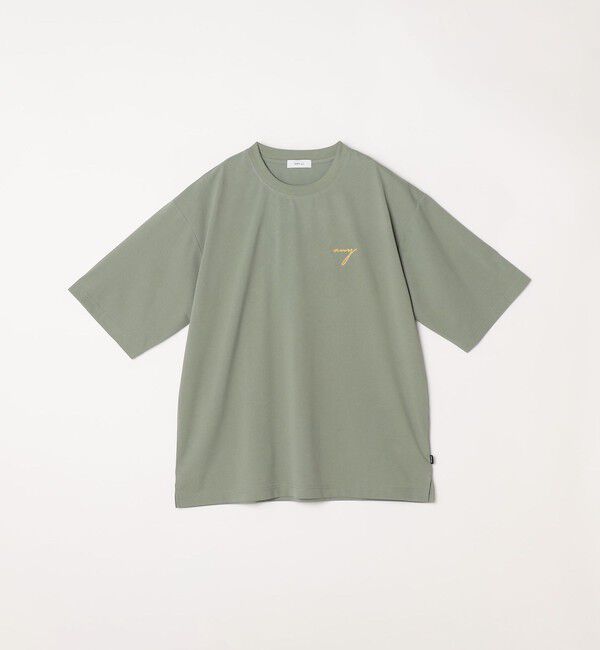 SHIPS any「SHIPS any:〈撥水加工〉Teflon EcoElite(TM) 刺繍 バックプリント ロゴ Tシャツ◇」|Tシャツ・カットソー|