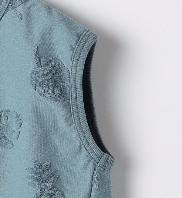 SHIPS KIDS「SHIPS KIDS:140cm～150cm / パイル ジャカード ノースリーブ TEE」|タンクトップ|