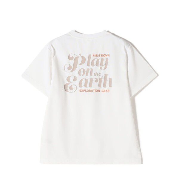 SHIPS Colors 「【SHIPS Colors 別注】FIRST DOWN:〈撥水〉エンブロイダリー ロゴ Tシャツ」|Tシャツ・カットソー|