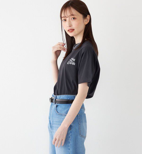 SHIPS Colors 「【SHIPS Colors 別注】FIRST DOWN:〈撥水〉エンブロイダリー ロゴ Tシャツ」|Tシャツ・カットソー|