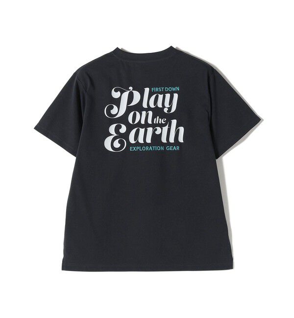 SHIPS Colors 「【SHIPS Colors 別注】FIRST DOWN:〈撥水〉エンブロイダリー ロゴ Tシャツ」|Tシャツ・カットソー|