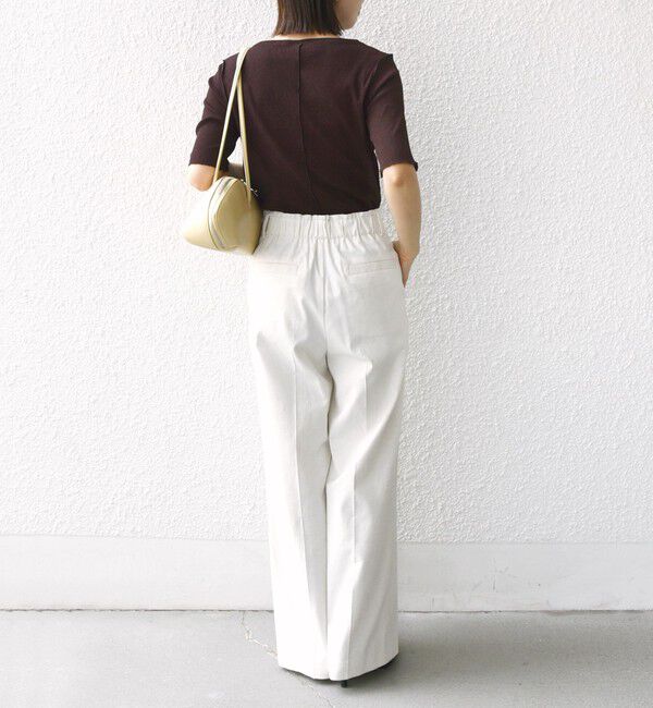 SHIPS for women「〈手洗い可能〉ドライ テレコ ショート スリーブ プルオーバー」|Tシャツ・カットソー|