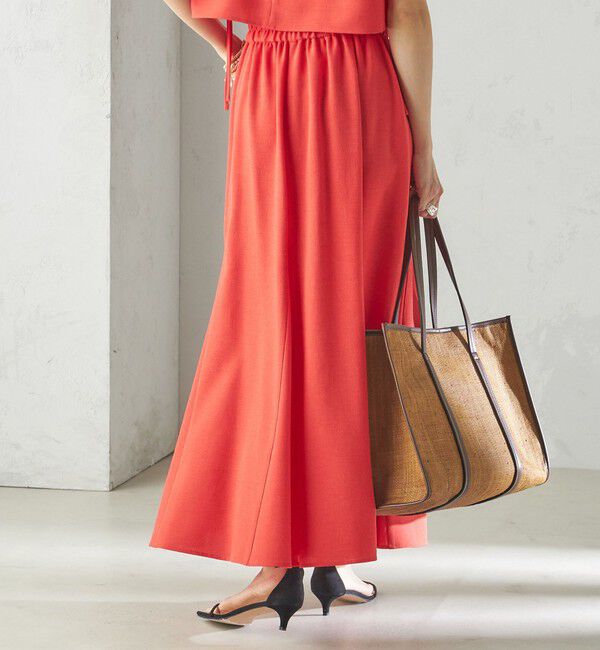 SHIPS for women「小泉里子コラボ:〈手洗い可能〉スラブ 綿麻混 スカート」|スカート|