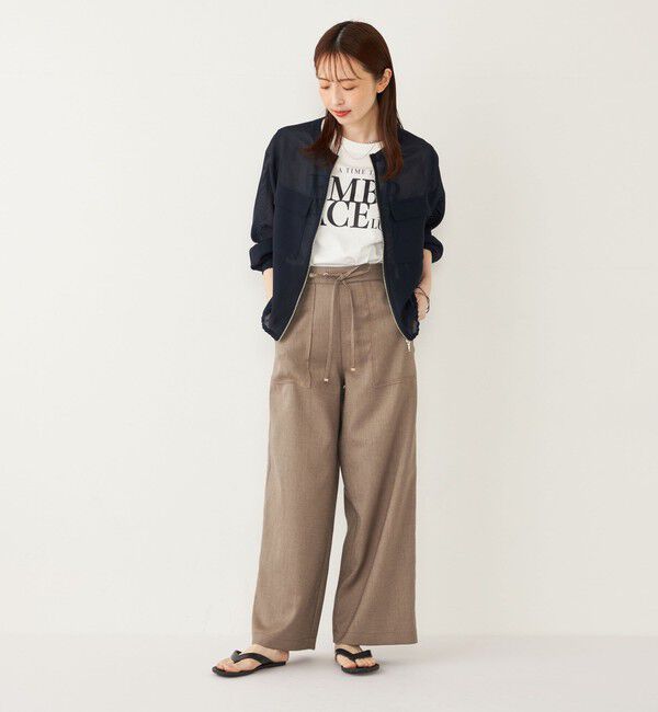 SHIPS Colors 「SHIPS Colors:〈手洗い可能〉メッシュ ノーカラー ジップ ブルゾン◇」|ブルゾン・スタジャン|