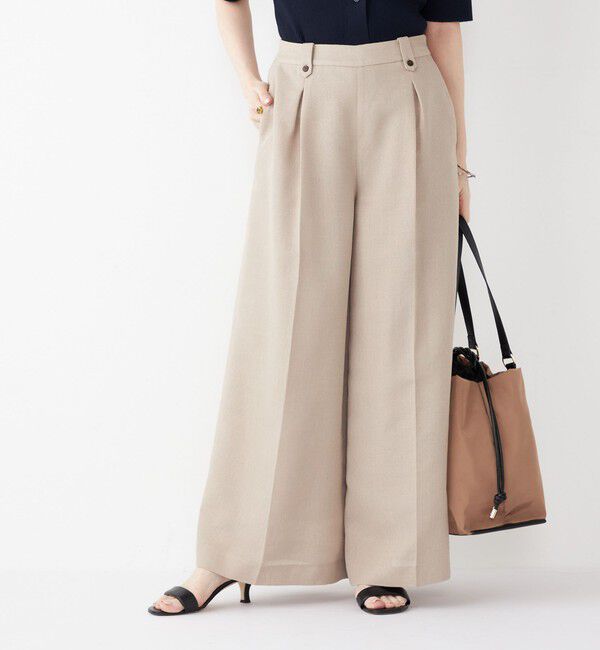 SHIPS Colors 「SHIPS Colors:〈手洗い可能〉バスケット クロップド ワイド パンツ」|その他|